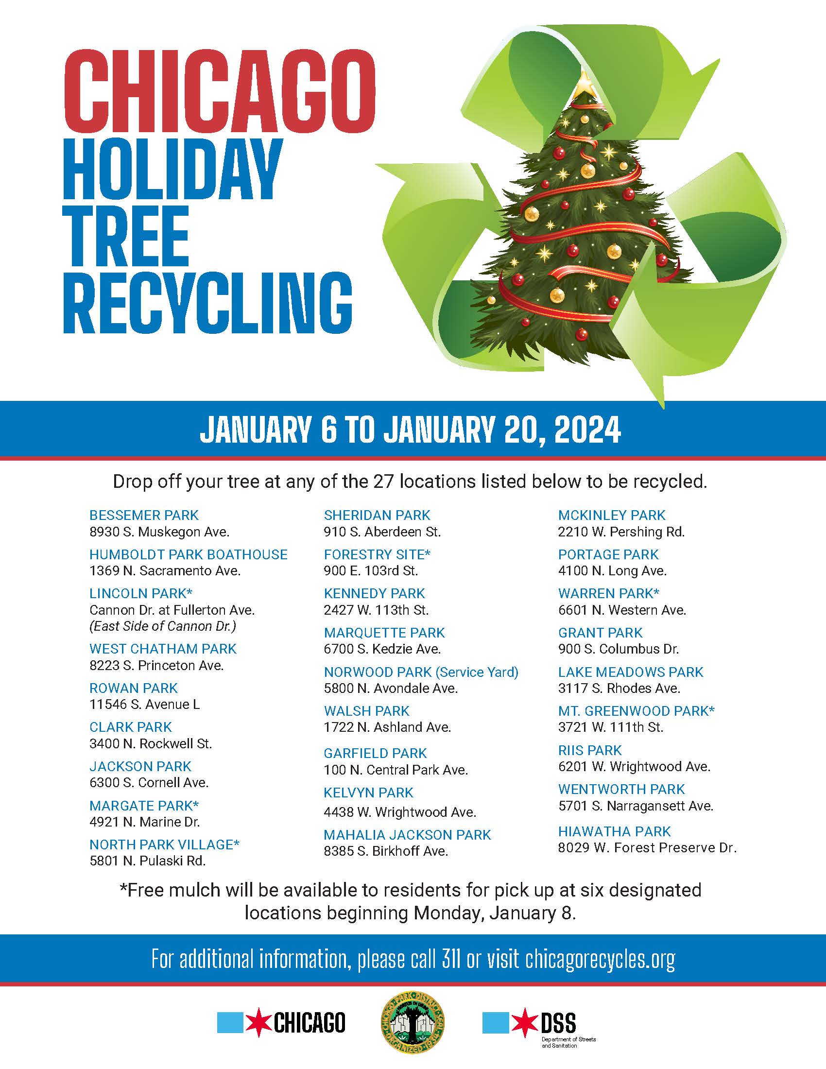 Holiday Tree Recycling Flyer